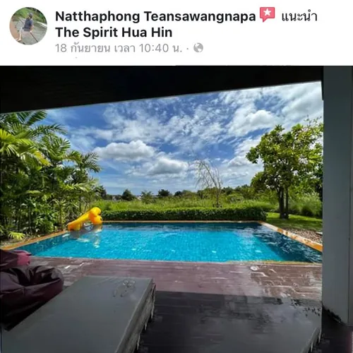 review pool villa The spirit