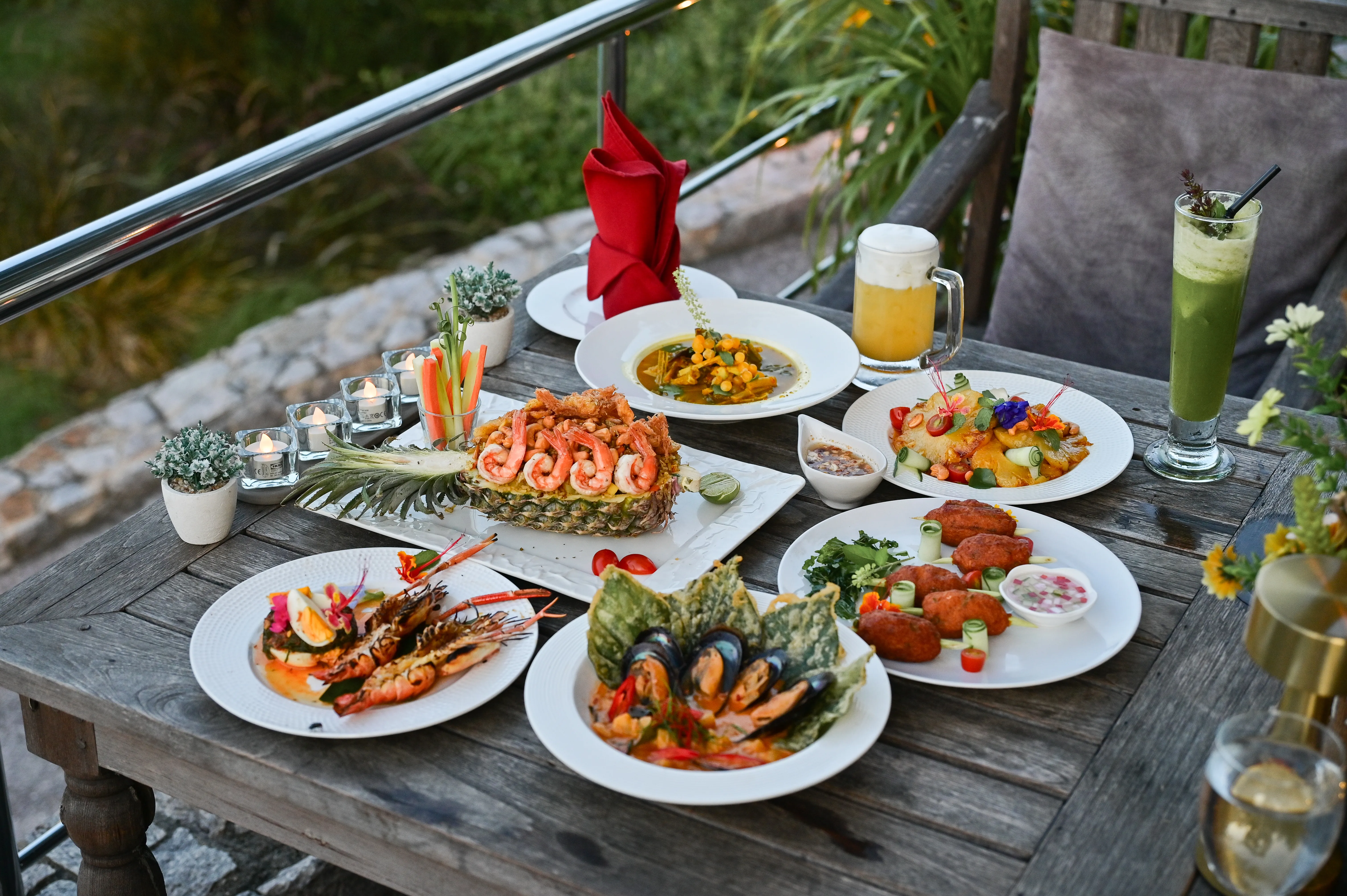 Hua Hin Pool Villa Gallery - Food with a beautiful view