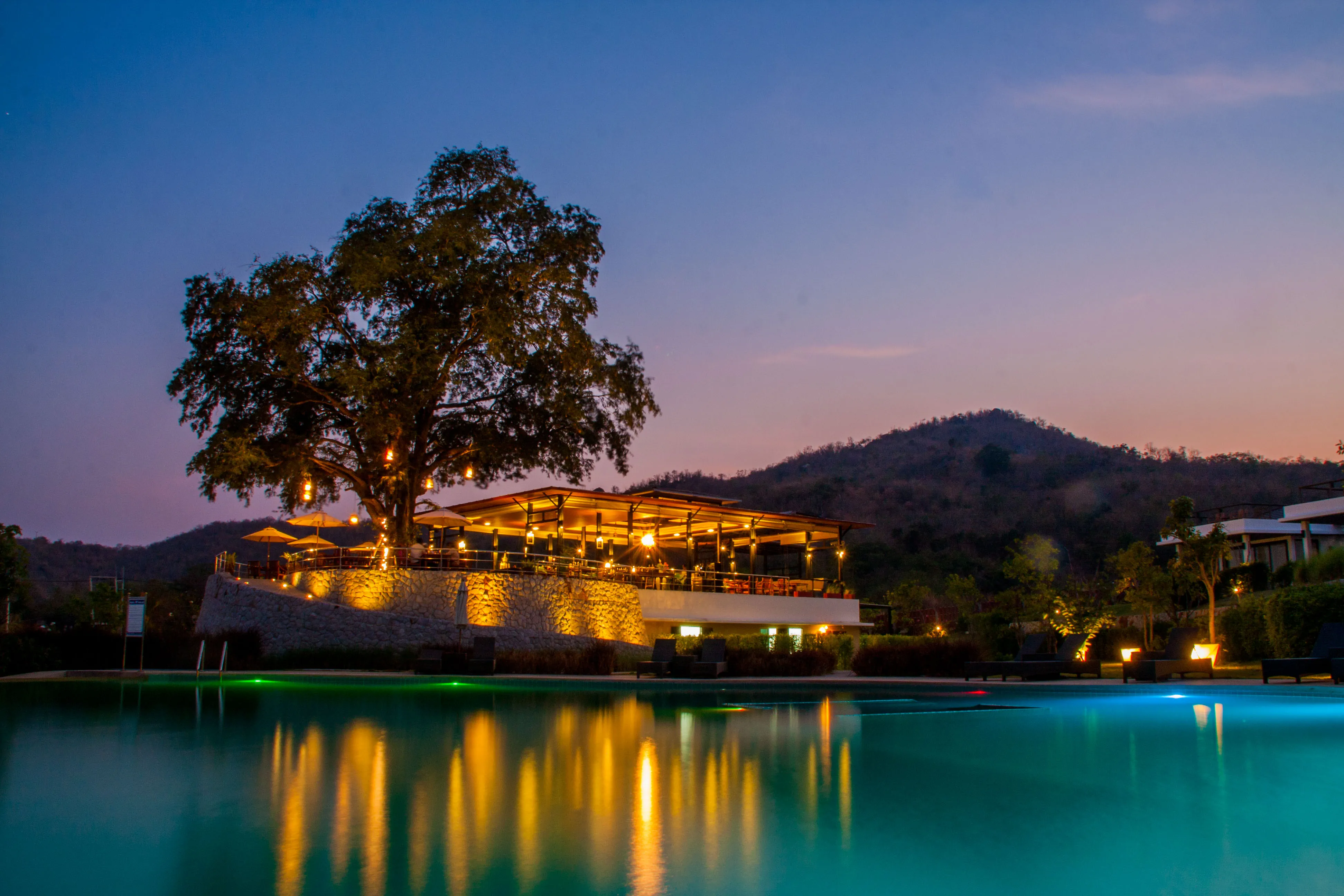 Hua Hin Pool Villa Gallery - Restaurant with a beautiful view